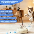 thumbnail image 6 of MOSENSE Indoor Automatic Cat Toys, interactive cat toy with Laser Pointer, Feather, Motion Sensing, Rechargeable kitten supplies, 6 of 7