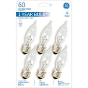 GE Reg Base Bent tip 60wt Deco - 30 bulbs