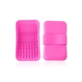 thumbnail image 2 of Guardurnaity Base de sombra de ojos Universal para mujer, corrector, cepillo de maquillaje, alfombrilla de limpieza, almohadilla de de silicona Pinceles de maquillaje y herramientas Rosa roja Guardurnaity CE014844-01, 2 of 6