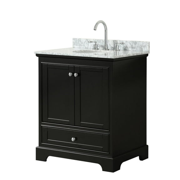 Wyndham Collection Wcs202030scmunomxx Deborah 30" Free Standing Single Vanity Set - Dark