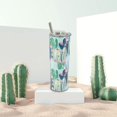 thumbnail image 2 of Cactus Tumbler With Lid and Straw Stainless Steel 20oz Cactus Skinny Tumbler Insulated Cactus Mug Water Bottle Coffee Mug Travel Tumbler Cactus Succulent Gifts for Women, 2 of 6