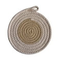 thumbnail image 1 of Siruishop Braided Place Mat Non Slip Cotton Rope Placemat for Kitchen Countertop Decor 18cm, 1 of 8