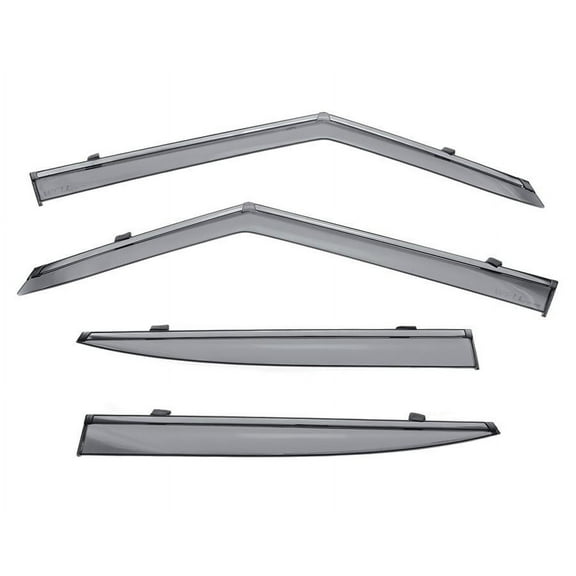 Wellvisors Side Window Visors Wind Deflectors Rain Guard With Black Trim for 2020 2021 2022 2023 2024 Kia Soul 3-847KA024