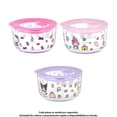 thumbnail image 1 of Mini Contenedor My shop Hello Kitty Redondo de Vidrio con Tapa de Plástico para Alimentos de 260 ml., 1 of 4