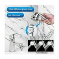 thumbnail image 2 of Juego de cabezal de ducha para lavabo de baño, ducha de mano, manguera telescópica, perfecto para lavar el cabello o limpiar el fregadero (grifo no incluido) (plata), 2 of 5