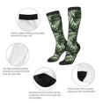 thumbnail image 6 of Easygdp Tropical Palm Leaves1 Soccer Socks Sport Knee High Socks Calf Compression Athletic Socks for Men and Women, 6 of 9