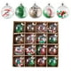 thumbnail image 5 of Juego de 16 colgantes navideños con forma de bola de Navidad 2025, 5 of 7