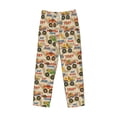 thumbnail image 6 of Uemuo Animal Truck Pattern Men's Wide Leg Palazzo Lounge Pants with Pockets Light Weight Loose Comfy Casual Pajama Pants-Medium, 6 of 9
