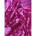 thumbnail image 2 of Square sequins glue on metallic mesh, 45" wide, sells by the yard, Fuchsia, 2 of 2