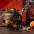 thumbnail image 7 of EKIDAZB Halloween Table Decorations Indoor, Lighted Haunted House Decor, Spooky Castle Decorations, for Home Kitchen Fireplace Office Desk Ornaments-Gold&, 7 of 7