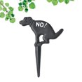thumbnail image 2 of Miangastore Courtyard Sign Iron Cast Iron No Poop Indicator 1Set 10.6x7.9x0.3in, 2 of 8
