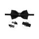 thumbnail image 2 of CORBATA DE LAZO AJUSTABLE PREATADA PARA HOMBRES DIAMANTE INSPIRADOR MODA PARA BODA FIESTA NEGOCIOS PLATA, 2 of 5