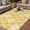 Yellow, variant on Sage Green Geometric Outdoor Rug for Patio/Deck/Porch, Non-Slip Large Area Rug 4 x 6 Ft, Moroccan Chic Abstract Plaid Art Indoor Outdoor Rugs Washable Area Rugs, Reversible Camping Rug Carpet Runner