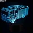 thumbnail image 2 of Vehicle 3D Illusion Color Changing LED Desk Light Children Room Table Night Lamp, 2 of 7