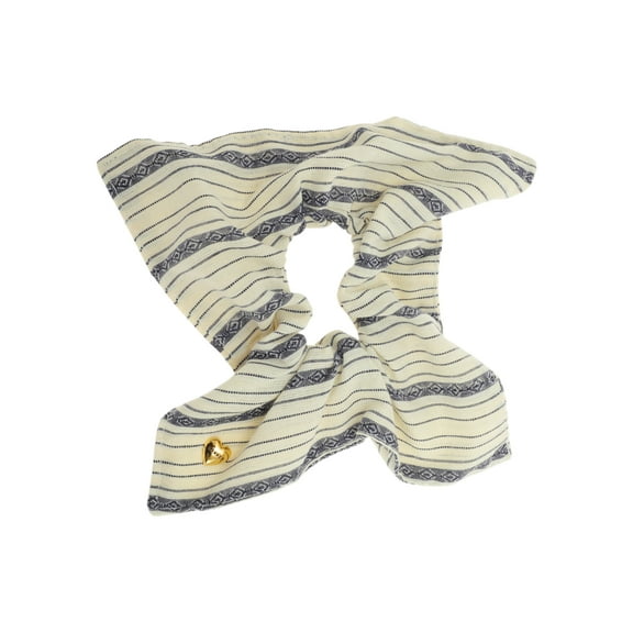 Unique Bargains 1 Pc Elegant Stripe Scrunchies for Home Beige