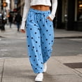 thumbnail image 6 of VBVC Women's Polka Dot Joggers with Pockets , High Waisted Drawstring Sweatpants For Women, S-2XL, 6 of 8