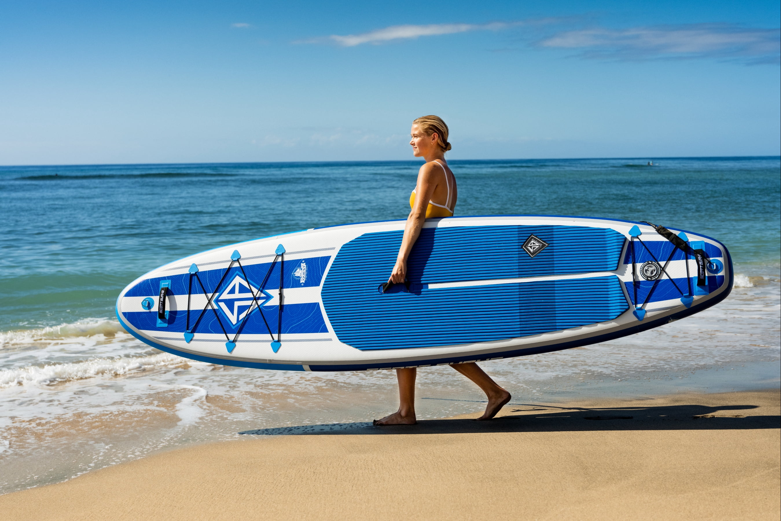 Scott Burke 11' Quest Inflatable Stand Up Paddle Board Package (I-SUP)