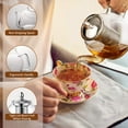 Hiware 1000ml Glass Teapot with Removable Infuser, Stovetop Safe Tea