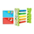 thumbnail image 1 of Milaget 5 Row Wooden Abacus for Kids Addition and Subtraction Children Math Game Toy Bunny Shaped, 1 of 9