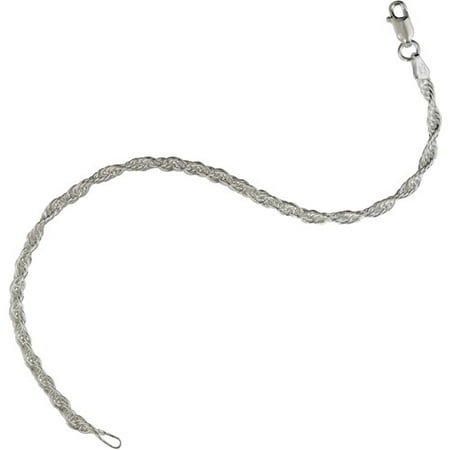Women's Sterling Silver 050 Loose Rope Bracelet, 7.5