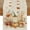 D, variant on Thanksgiving Table Runner, 13"x 72" Watercolor Orange White Pumpkin Fall Table Runner, for Farmhouse Halloween Holiday Home Decoration