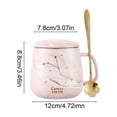 thumbnail image 3 of Taza de cerámica para café, ideal para la oficina, el dormitorio y la cocina: taza para bebidas frías y calientes con agarre cómodo, adecuada para té, agua o café en el escritorio o la sala de estar., 3 of 6