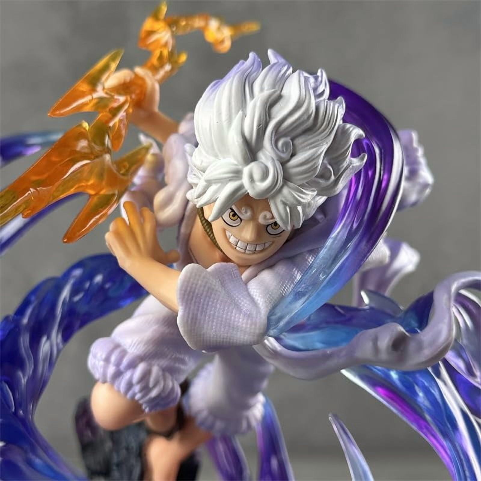 Luffy Figure Fighting Second Flow Sakura Nika Luffy Action Figures 23cm/9.1inch PVC Characters Handicrafts Souvenirs for Anime Fans Gifts (Luffy)