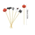 thumbnail image 4 of Liamobondopolis 100 Pcs Halloween Pumpkin Ghost Toothpick Flags Cupcake Toppers for Sandwiches Appetizers Cake Cocktail Halloween Party Decor, 4 of 8