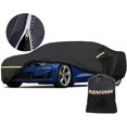 thumbnail image 1 of for Camaro Full Car Cover Waterproof All Weather, Outdoor Car Covers Windproof Heavy Duty Waterproof Protection Fit for 2010-2021 Chevy Camaro (Black), 1 of 7