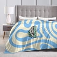thumbnail image 4 of Stevenson University Logo Fleece Blanket, Very Soft Microfiber Flannel Blanket for Couch Warm and Cozy for All Seasons, 4 of 8