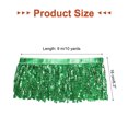 thumbnail image 2 of Uxcell 10 Yardas Fleco de Lentejuelas de 6.3 Pulgadas de Ancho para Costura de Manualidades, Verde Oscuro, 2 of 6