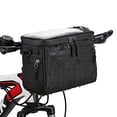 thumbnail image 1 of Bike Handle Bag With Transparent Smartphone Pocket, Double Zipper Closure Large Pocket, Suitable For 4.5 6.5 Inch Mobile Phones, 1 of 7