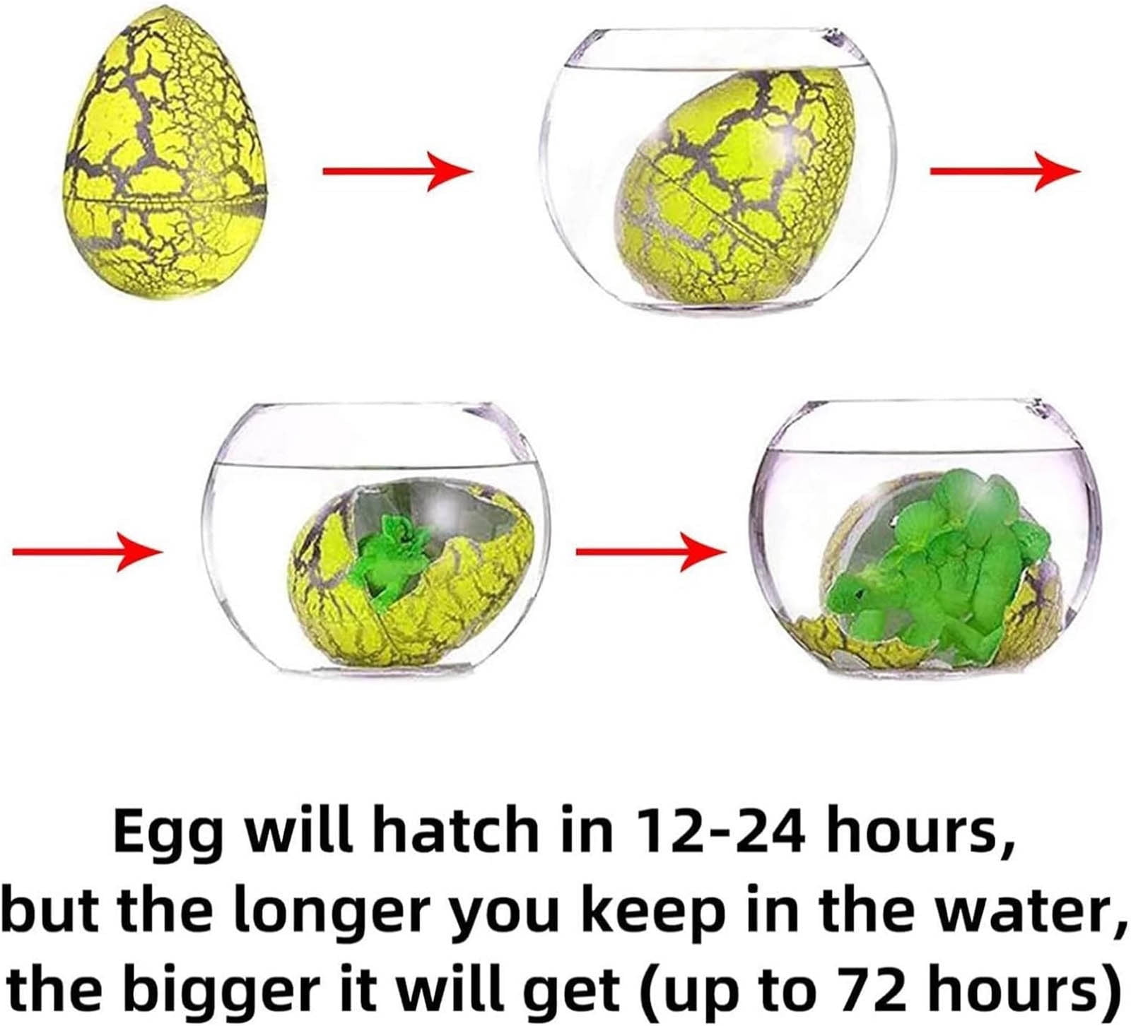 Hatching Dinosaur Eggs 36 Pack, Magic Grow in Water Toys, Easter Egg Fillers & Basket Stuffers, Classroom Prizes, Party Favors, Educational STEM Toys for Bo-ys & Gi-rls