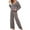 Dark Gray, variant on Womens Pajama Sets Comfortable Plus Size Fashion Homewear Pajamas Sleepwear