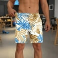 thumbnail image 4 of Taqqpue Men's Swim Trunks Hawaiian Bathing Mesh Lining Suit Swimsuits Casual Summer Elastic Waist Drawstring Beach Shorts with Compression Liner, 4 of 5