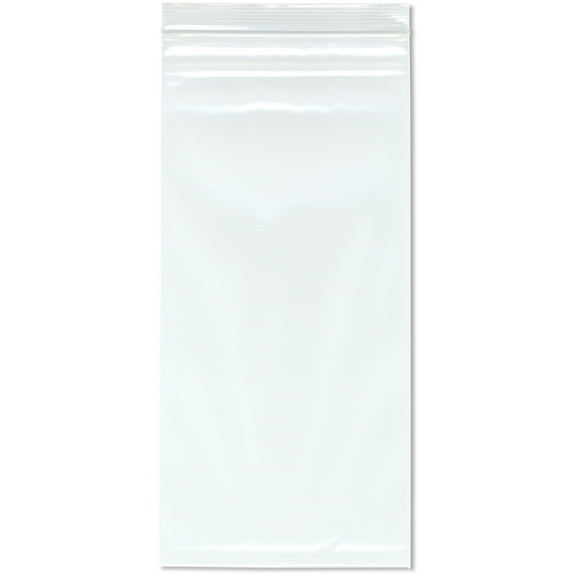 Plymor 7" x 15" (Pack of 100), 4 Mil Heavy Duty Zipper Reclosable Plastic Bags