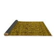 thumbnail image 2 of Ahgly Company Indoor Round Oriental Yellow Industrial Area Rugs, 5' Round, 2 of 4