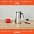 thumbnail image 4 of IMUSA Stainless Steel 4-Cup Stovetop Coffeemaker, Gray, 4 of 9