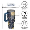 thumbnail image 4 of OBREWU Pioneer Flower Tumbler with Handle and Lid,Pioneer Flower 40oz Double Wall Vacuum Insulated Tumbler,Cups Gift for Women and Men, 4 of 7