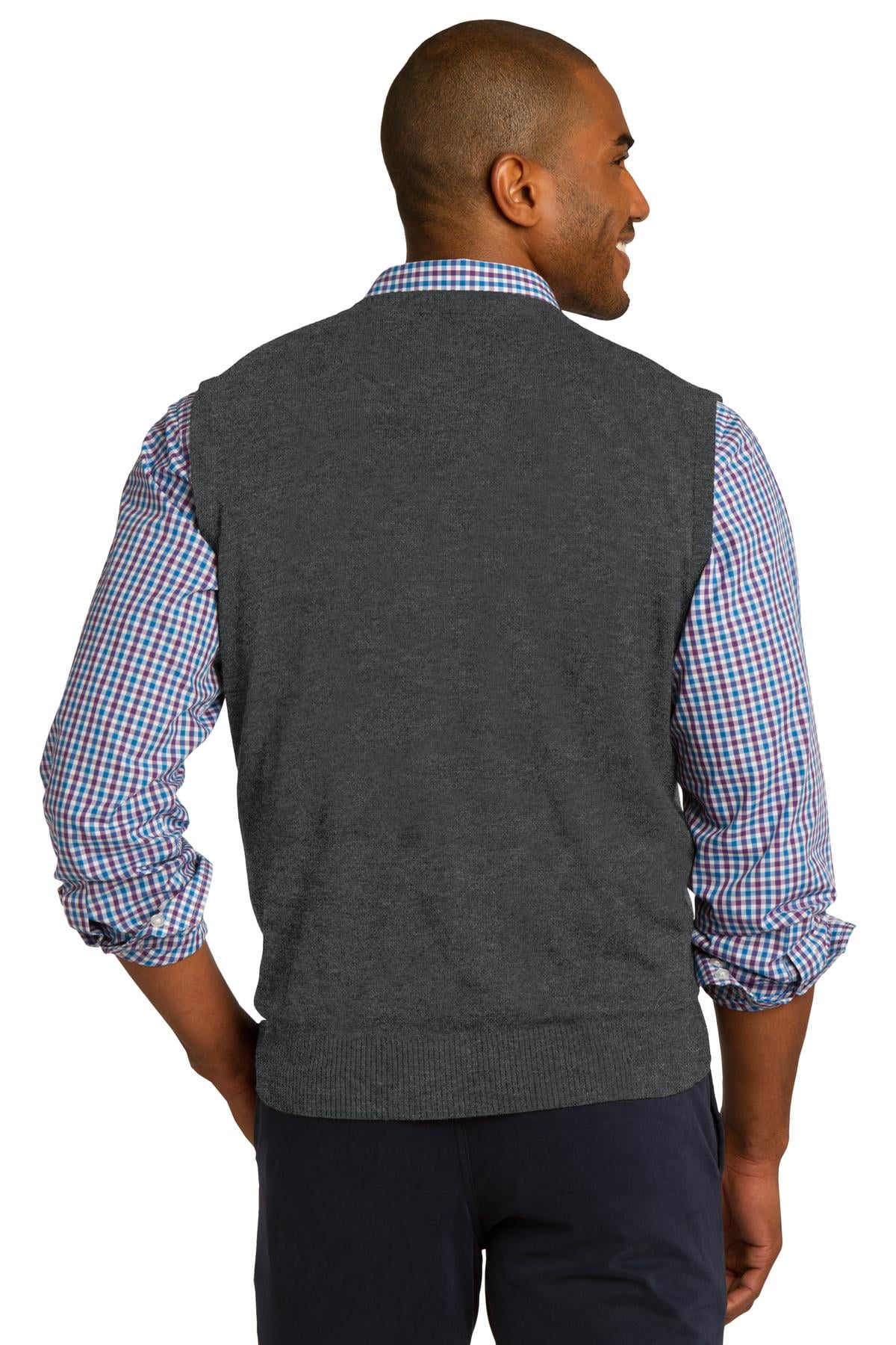 Port Authority Sweater Vest-3XL (Black 