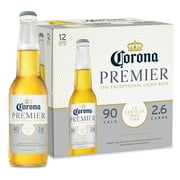 Corona Premier Mexican Lager Import Light Beer, 12 Pack, 12 fl oz Glass Bottles, 4% ABV