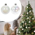 thumbnail image 6 of 6PC Christmas Iridescent Ornaments,DIY Plastic Clear Fillable Iridescent Christmas Balls, Baubles DIY Craft for Christmas Tree Window Home Holiday Party Wedding Decor(White 6cm), 6 of 7