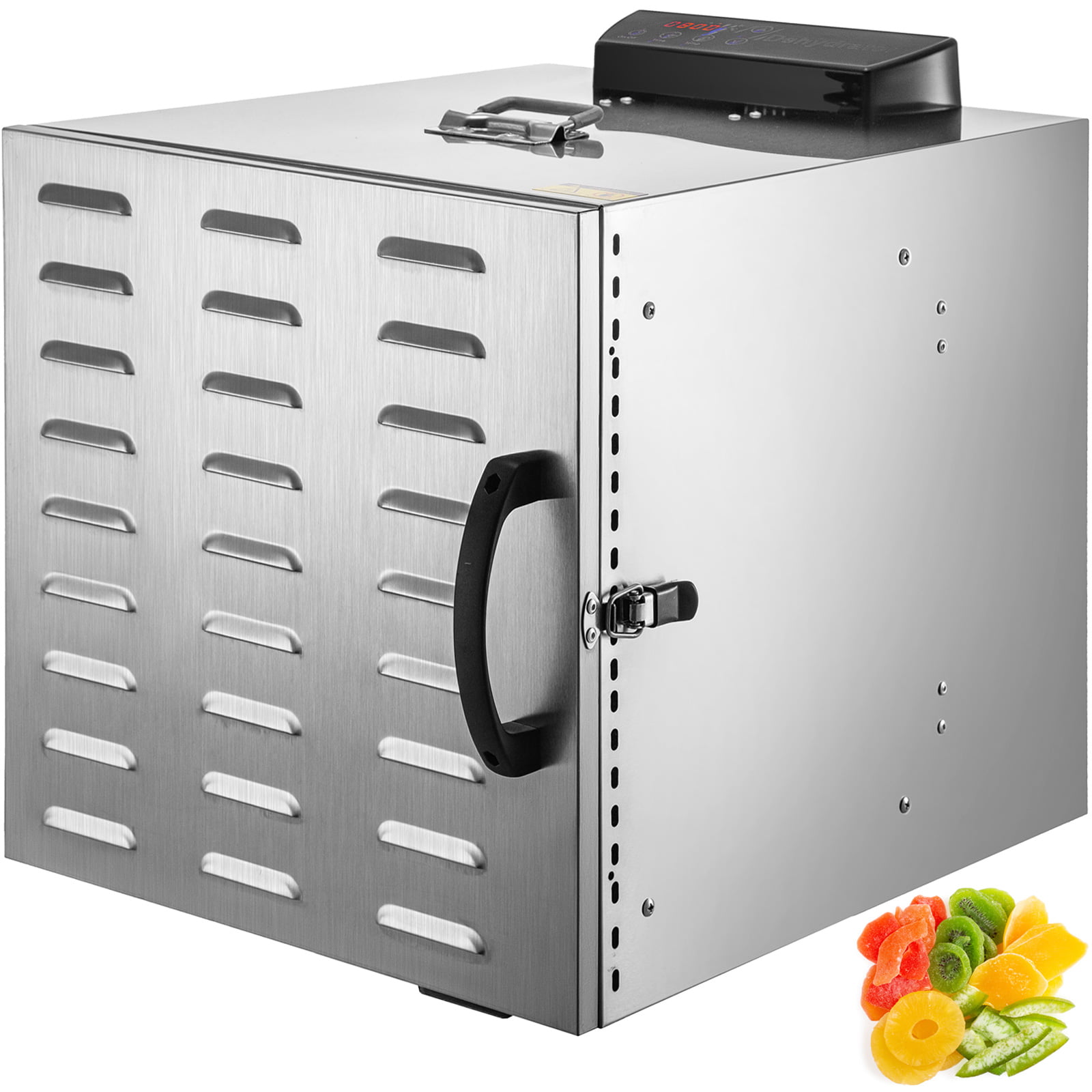 VEVOR Food Dehydrator Machine w/10 Stainless Steel Trays, 800