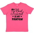 thumbnail image 3 of Inktastic My Best Friend is My Pawpaw with Hearts Youth T-Shirt, 3 of 5