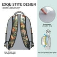 thumbnail image 5 of Cute Dinosaur Pattern Backpack for School,Cute School Bag,Schoolbag with Adjustable Shoulder Straps & Padded Back,15.3"x11"x6.7", 5 of 6
