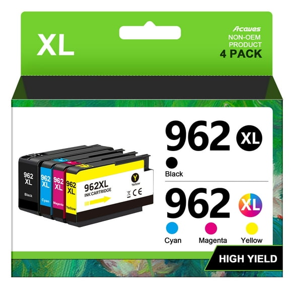 Cartuchos de tinta Acaves 962XL de repuesto para HP 962XL Combo Pack