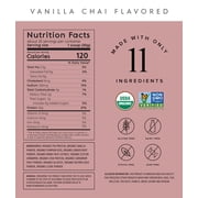 Truvani Vegan Plant Based Pea Protein Powder | Organic | Vanilla Chai | 20 Servings | Gluten & Dairy Free