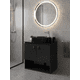 thumbnail image 1 of Mueble de Baño tipo Gabinete Flotante Madik color Negro con Lavabo 102859, 1 of 6