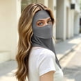 thumbnail image 6 of Full Face Sun Mask for Women Breathable UV Protection with Neck Coverage, Summer Outdoor Mask Dark Gray Free size(Free Size), 6 of 6