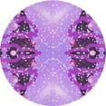 thumbnail image 1 of Ahgly Company Machine Washable Indoor Round Transitional Dark Orchid Purple Area Rugs, 7' Round, 1 of 7